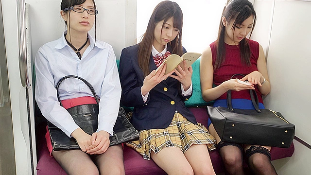 妄想トレ淫 現実と妄想の2画面ギャップ変態クロスオーバー電車