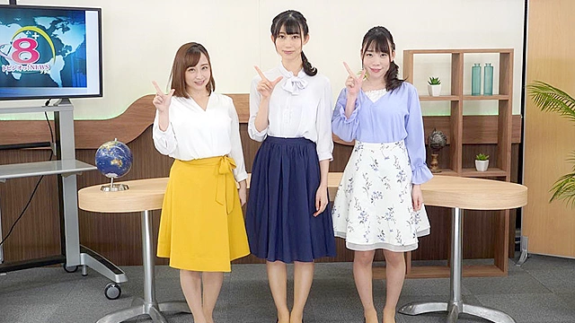 トビジオっ！NEWSプラス 業務中、ずっと痙攣・潮吹きっぱなし・失禁しても平然と原稿を読み上げる女子アナ