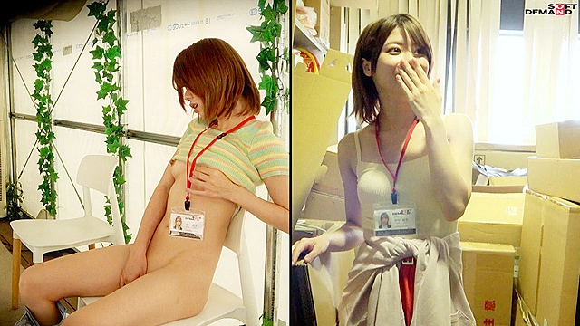 SOD女子社員 7名 業務時間内声ガマン大胆オナニー報告2仕事中＆オナニー中のギャップ 2画面見比べておシコり下さい