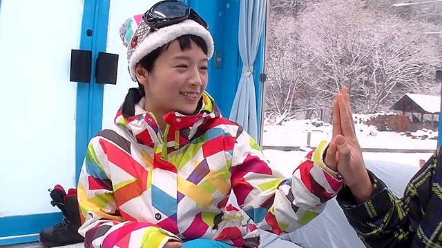 向井藍 マジックミラー号 ナンパ待ち 真正中出し編 in ゲレンデ