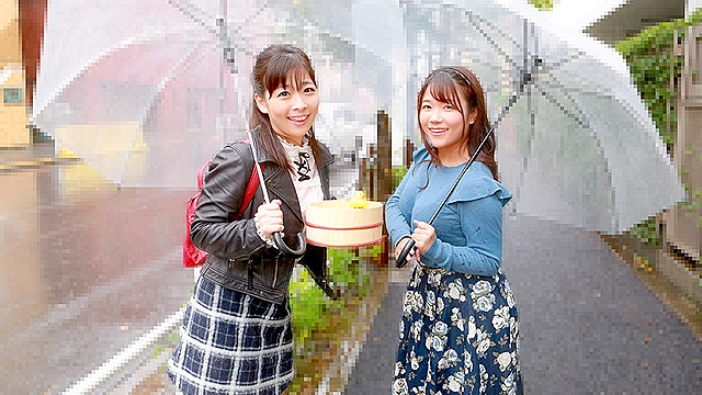 原美織＆明望萌衣のお風呂いただきます～ついでにチンポもいただきます