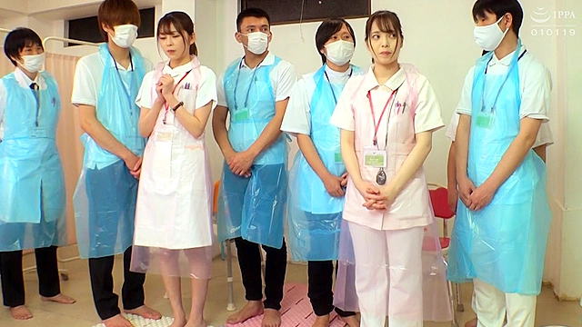 羞恥！生徒同士が男女とも全裸献体になって実技指導を行う質の高い授業を実施する看護学校実習2021 入浴介護実習~産婦人科実習
