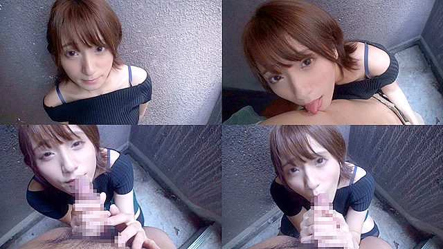 個撮）【美人フェラ顔】可愛いからってサボりません！ねっとりピストン奉仕フェラ
