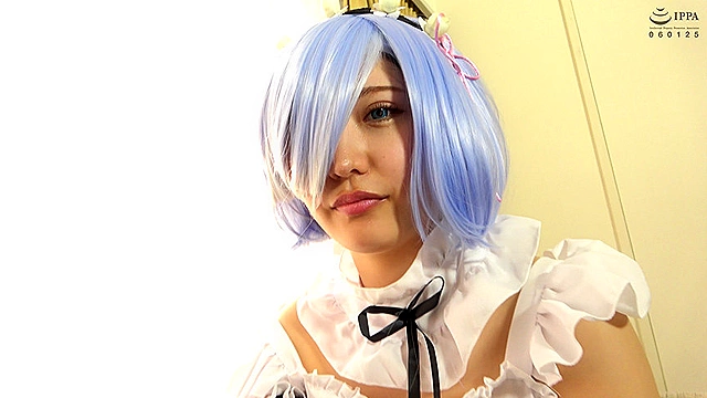 【コスプレ】人気アニメ リゼロのレ●（里仲ゆい）をクリ＆乳首攻め！