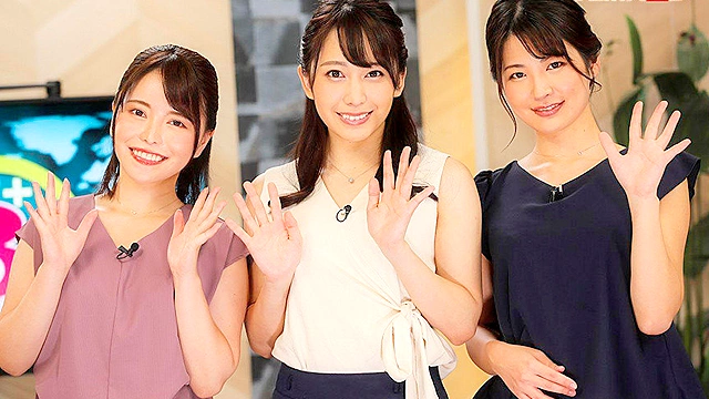 トビジオっ！EVENING NEWS 本番中、ずっと潮吹きっぱなし・失禁しても平然と原稿を読み上げる女子アナ