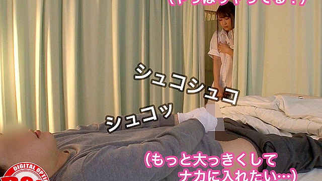 「マジ天使！？」骨折してオナニーできない僕のチ●コは我慢の限界！それを見かねた美人ナースは使命感に駆られたのか優しく手を添えてくれ…3