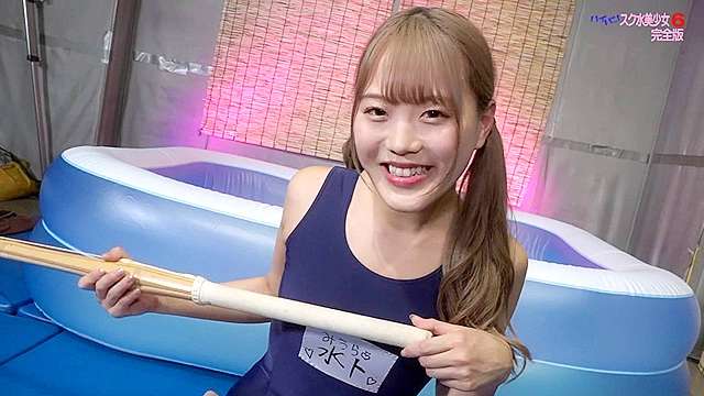 パイパンスク水美少女が恥ずかしいリクエストにピチャピチャ応えるけしからん生放送（6）完全版