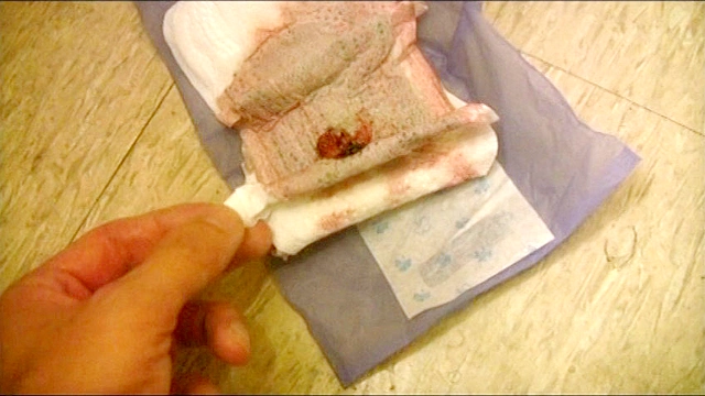 コンビニのトイレで集めたナプキン