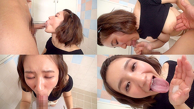 個撮）【デカ乳輪】激エロ巨乳お姉さん！【デカい舌＆いやらしい目つき】情熱的なねっとりフェラがエロすぎる！【口内発射】