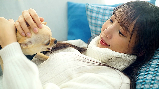 新人 動物大好きオトコはもっと好き 人気FカップトリマーAVデビュー 与田りん