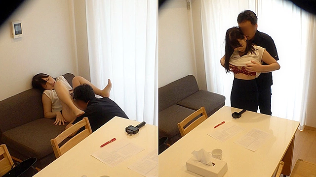 【○撮】打合せそっちのけで昼間から生ハメSEXをしてしまう新人不動産会社の女の枕営業を○撮。仕事に精を出すどころか精子を出させてしっかり契約を結ばせるスゴテクSEX2連戦【流出××】