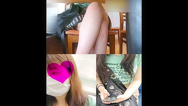 【座りデルタ】低身長美少女の対面パンチラ狙い！警戒心バリ高も机の下では油断しまくりの大開脚Pゲット♪