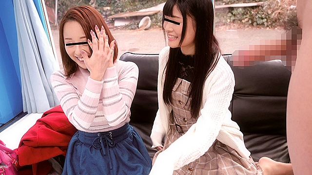 マジックミラー号 友達同士の女の子がシェアチ○ポWフェラチオ体験