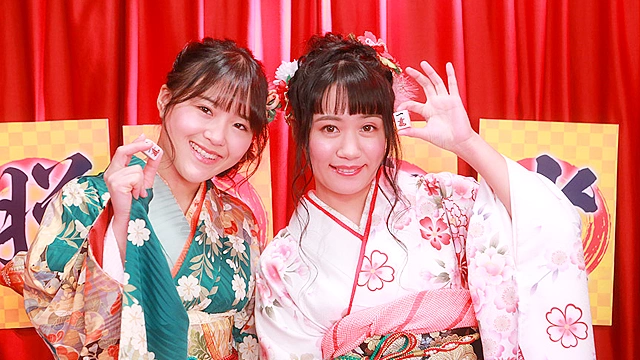 脱衣麻雀最強戦！晴れ着美女がカンチャンずっぽし！オマ●コずっぽし！？ 完全版