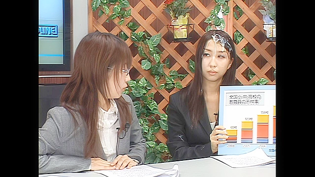 【 AI リマスター版 】女子アナに顔射！