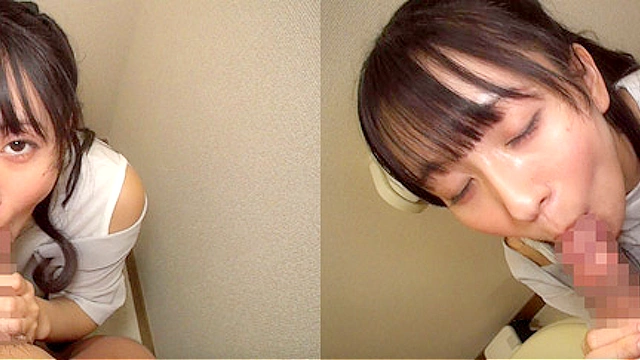 個撮）美人お姉さんのバキュームフェラ顔のギャップが凄い！フェラ顔美人のねっとりピストンフェラ【口内発射】