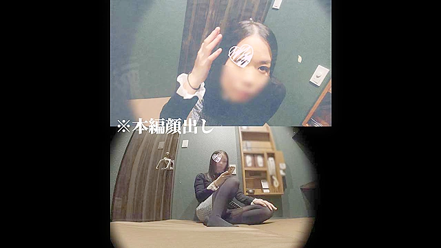 【ネットカフェオナニー】黒髪清楚系の生保レディがまさかのカエルポーズ＆ブリッジでがっつり中イキ