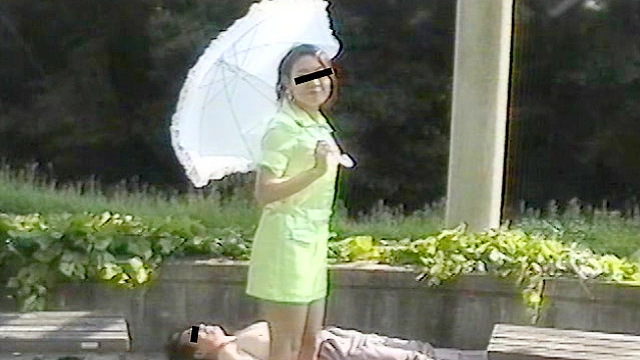 野外ブーツ舐め踏み★人間階段編