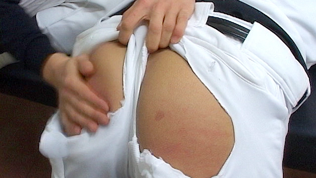 イケメン野球部員が先輩にしごかれ男を味わう！！