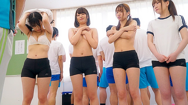 羞恥！青少年男女混合全裸体力測定2020