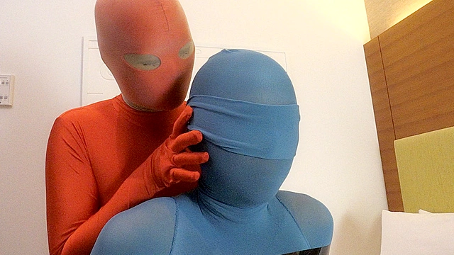 ZENTAI GIRL ENCASEMENT HAND JOB