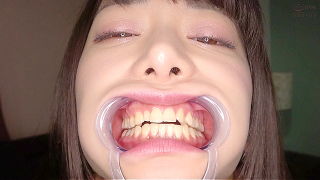 人気女優 有村のぞみチャンの歯・口内観察＆クリスタル棒舐め！