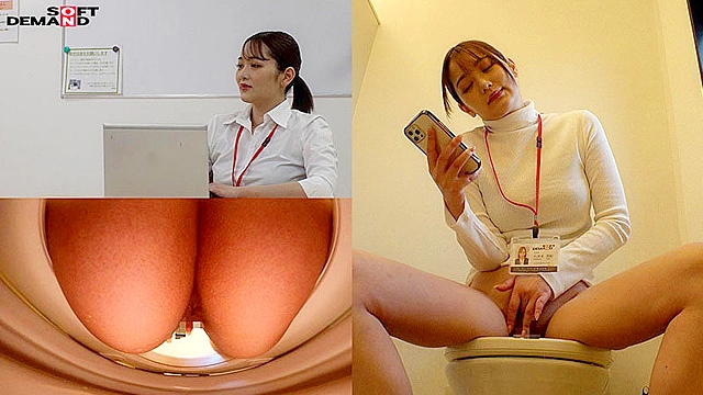 業務時間内のトイレ休憩中に声をガマンしながらもこっそり絶頂していたSOD女子社員7名隠し撮り