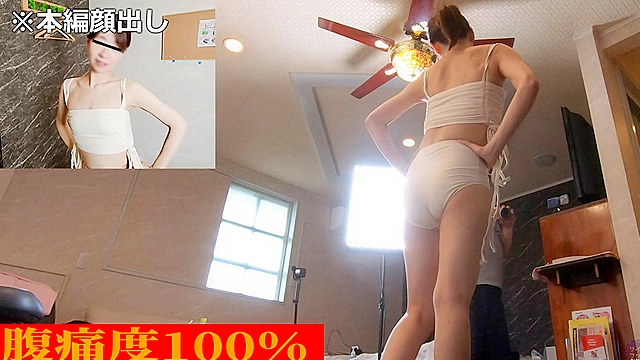 実録素人水着モデル下痢糞漏らし～大量脱糞しちゃったので罰ゲーム！おならもうんこも爆音大放出！