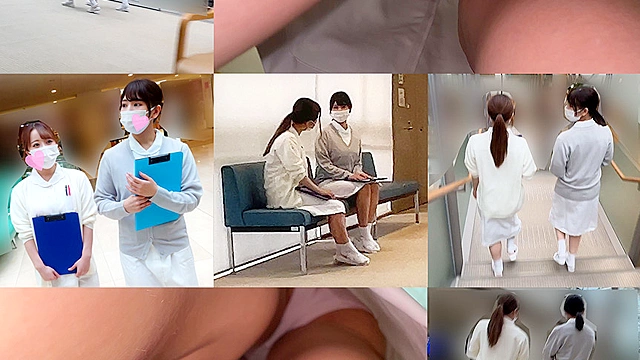【現役ナース】【病院デート】【院内おしゃぶり】【巨乳ハーレム3P】【中出し遊戯】Mちゃん＆Sちゃん