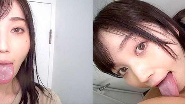 個撮）上品なのにフェラ技がエグい！【色白スレンダー美人】余裕のチンポ丸呑み！エロ過ぎノーハンドフェラ【口内発射】