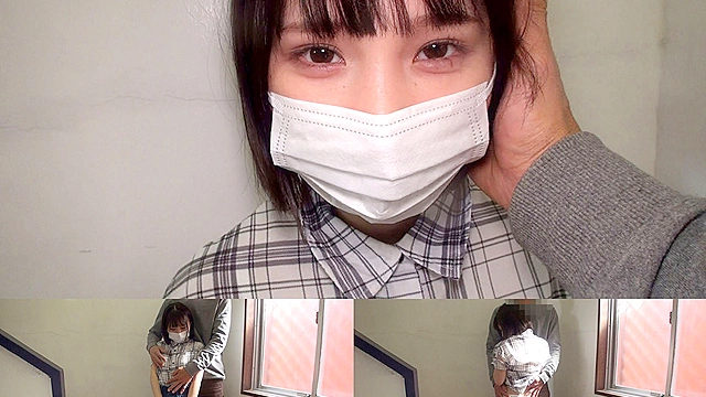 個撮）【低身長】守ってあげたいキュートな彼女【貧乳コンプレックス】可愛いひょっとこ顔！見つめて胸キュンフェラ【口内発射】