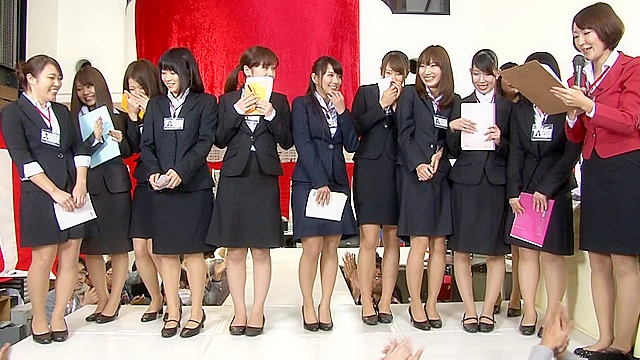 SOD女子社員未満！？祝！2014年度 内定者厳選10名初お披露目！初脱ぎ！恥じらい！SOD社内スペシャル野球拳