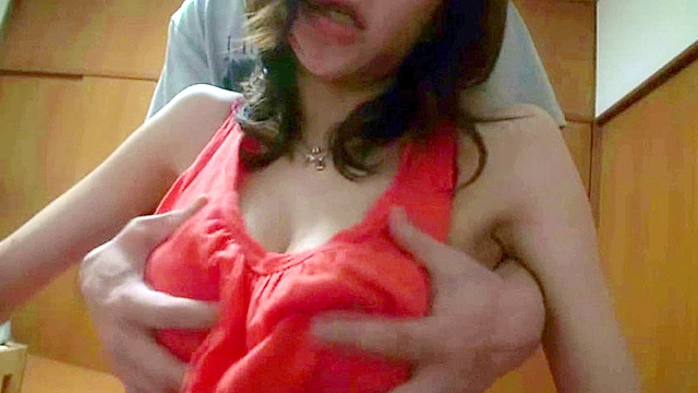 力一杯揉んでも押し返してくる爆乳世田谷のお嬢さん