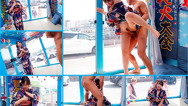 マジックミラー号 夏祭りだよ！！ 花火大会へ向かうほろよい女子限定 赤面羞恥浴衣野球拳対決【あやめ】編