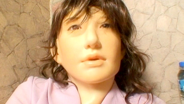リアルフェイス全身タイツの女