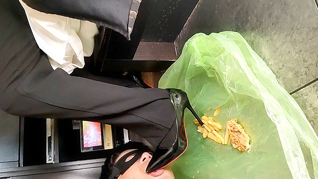 めいちゃんのエナメルヒールでポテトクラッシュ責め