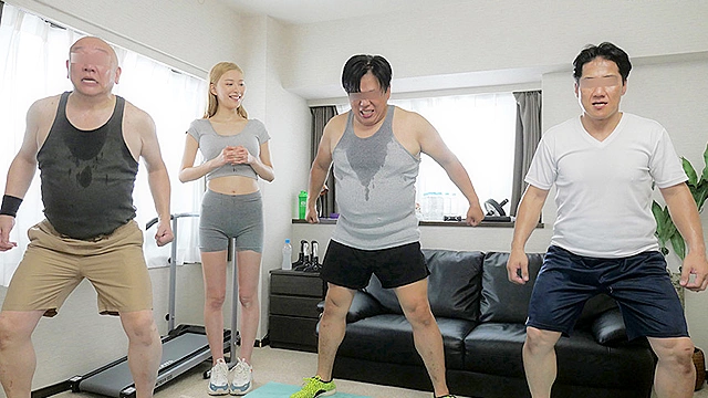 巨乳パーソナルトレーナーと真夏の中出しレッスン！びしょ濡れウェアでボディライン丸見え汗だく誘惑セックス 藤井蘭々