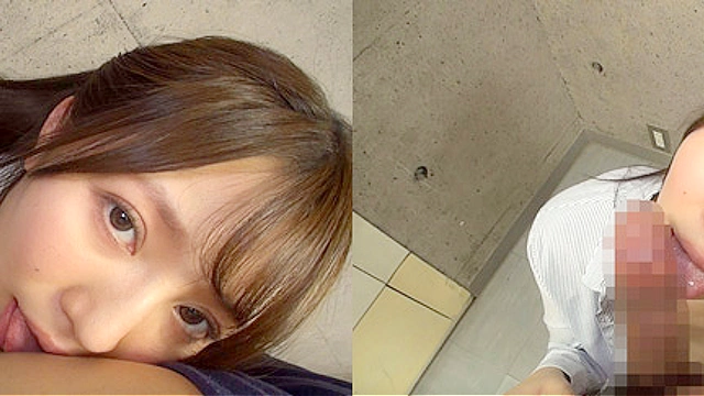 個撮）キャリア系デカ尻お姉さん【Gカップ美巨乳】ジュッポリ吸い付く濃厚ピストンフェラ【口内発射】