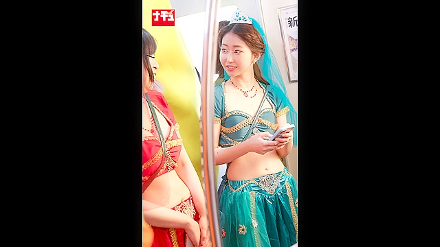 ハロウィン羞恥 敏感乳首いじりVer. へそ出し踊り子