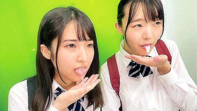 田舎からやって来た修学旅行生に東京観光ごっくんデート 精子を口に入れたままドキドキ散歩 周りに気づかれないようにごっくん 人生初の羞恥プレイでまさかのおま○こビチョビチョ！最後は心行くまで初めての4PSEX！！