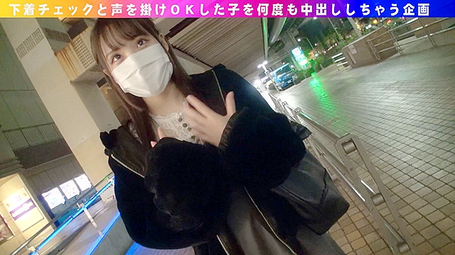 ナンパコNo.17 酔っぱらうとめっちゃ抱き着きチューしちゃう女子大生をナンパして素股中「入れちゃダメなんですか？」と言わせて連続中出し！