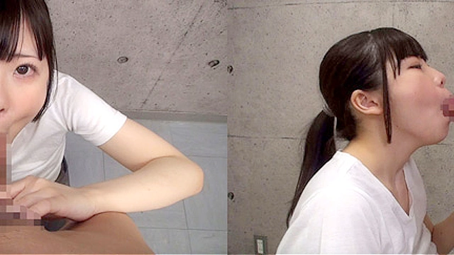 個撮）色白キュートなお姉さん【Gカップ美巨乳】極上口マ●コ！ジュボジュボノーハンドフェラ【口内発射】