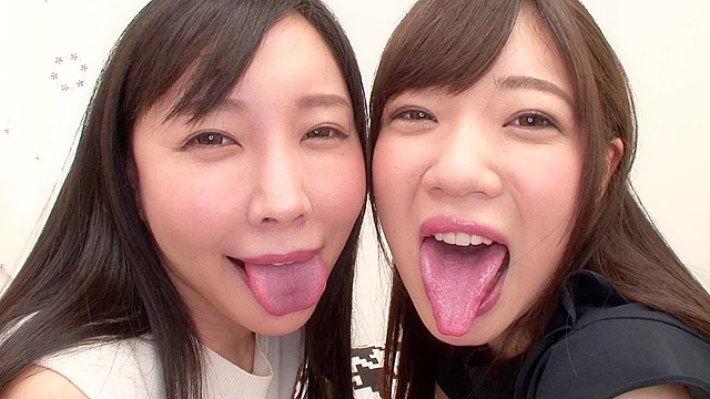 自己紹介＆相互舌観察濃密絡み合い唾液レズ接吻羽生ありさ 斉藤みゆ