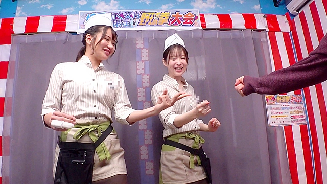 野球拳勝負！最強！働く女対決！埼玉独身OL軍団VS最弱サディ社員軍☆プライドとパンティと即ハメを賭けていざ尋常にヨヨイのヨイ～♪美熟広報の意外にかわいい乳首も露わに！最狂パチンコ店員のナママンを喰らえ！撮って出しマジックミラー号～かなた・もえこ編～