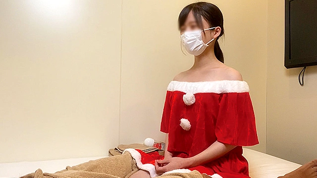 出張ローション手コキ隠し撮り・サンタコス＆クリスマス限定オプション【木内（20歳）21回目】