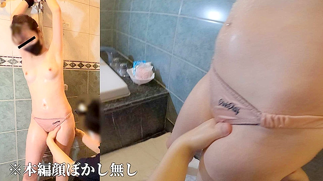 人気ナンバーワンスレンダー美乳ぐら女子のお風呂場くすぐり乳首イジり