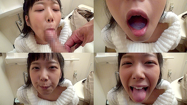 個撮）フェラ顔見られるの恥ずかしい【ネットリ吸着】ごっくんフェラチオ