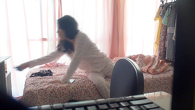 女性専用 シェアハウス隠し撮りオナニー