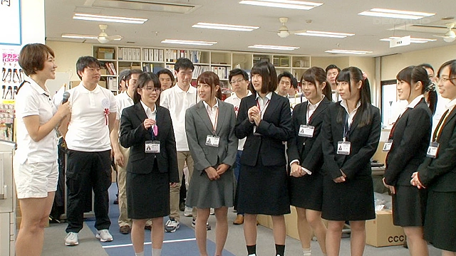 SOD女子社員 セクハラ大乱交 社内体力測定 SOD女子社員達の体力は発射させたザーメンの数で決まる事になりました！！